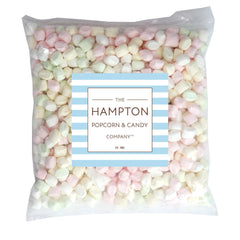 The Hampton Candy Company pastel soft mints close-up showing smooth creamy texture.