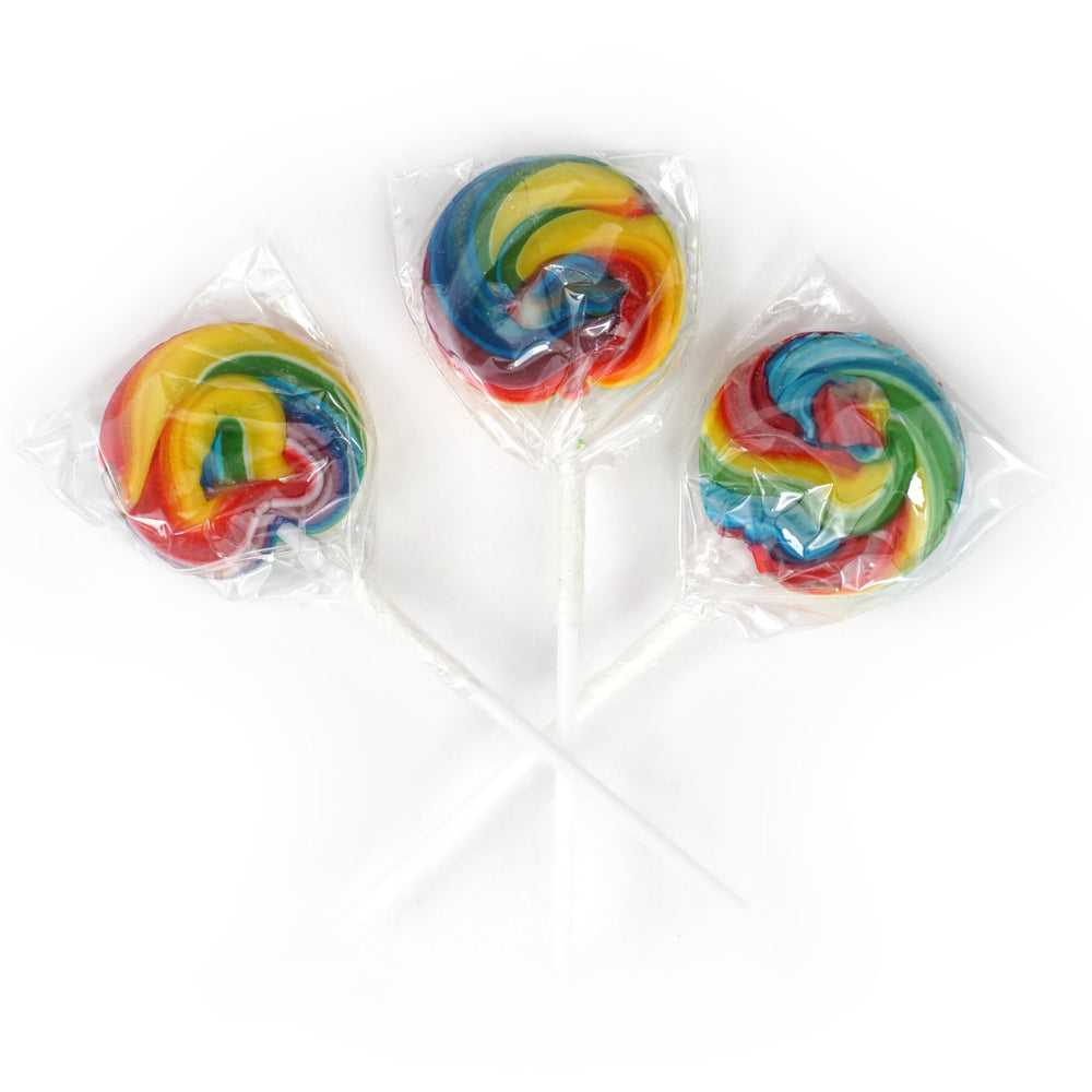 The Hampton colorful party lollipops ready for a candy buffet.
