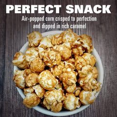 The Hampton Popcorn Company fresh gourmet popcorn serves as a chef-inspired snack.