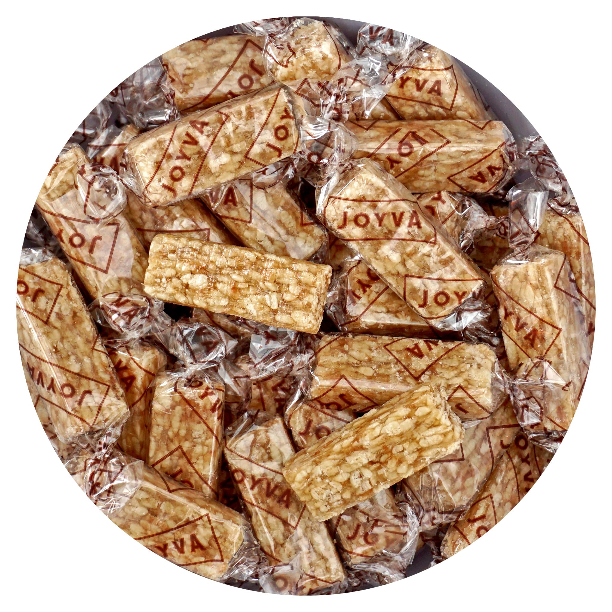 The Hampton Sesame Crunch Bars bulk bag showcased for party sharing and bulk snacking