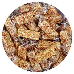 The Hampton Sesame Crunch Bars bulk bag showcased for party sharing and bulk snacking