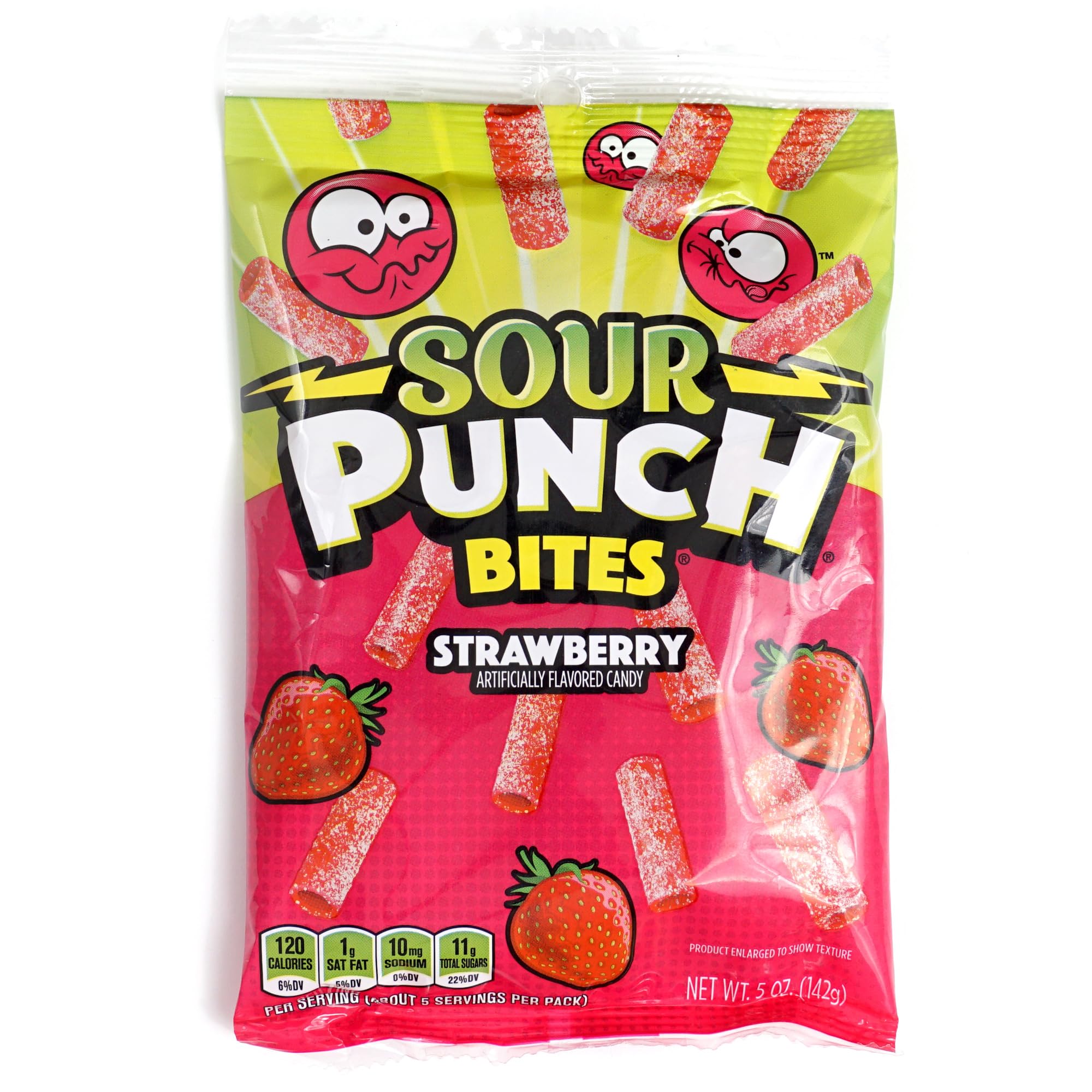The Hampton Sour Punch Bites closeup texture highlights glossy candy.