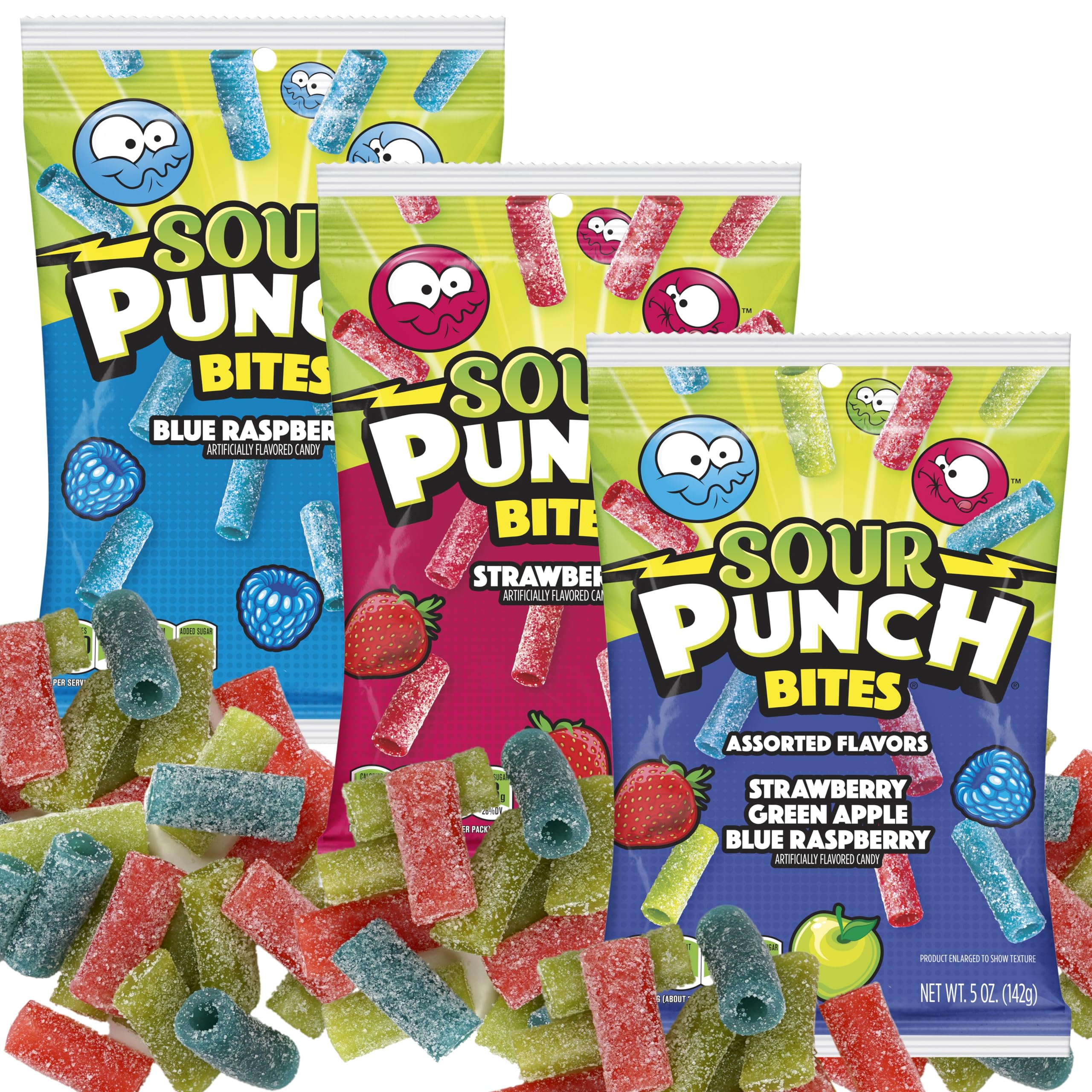 The Hampton Sour Punch Bites strawberry 5-ounce pack for on-the-go snacking.