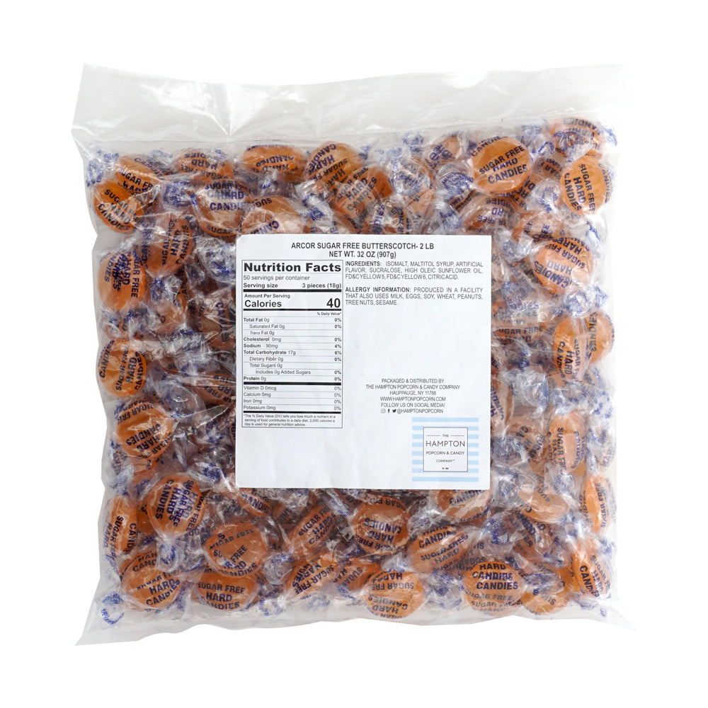 The Hampton Sugar-Free Butterscotch wrapped candies for portion control.