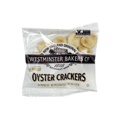 The Hampton Westminster Oyster Crackers crisp-discs great for snacking or toppings.