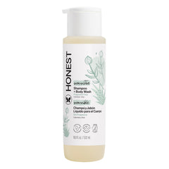 The Honest Company 2-in-1 bottle front gentle head-to-toe cleansing for baby and family.