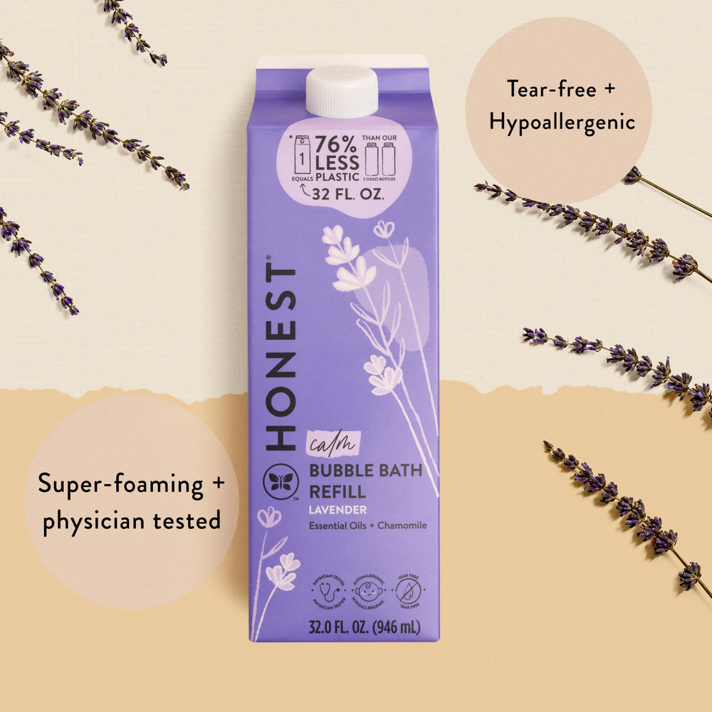 The Honest Company Citrus Vanilla refill carton for a refreshing, soothing bath.