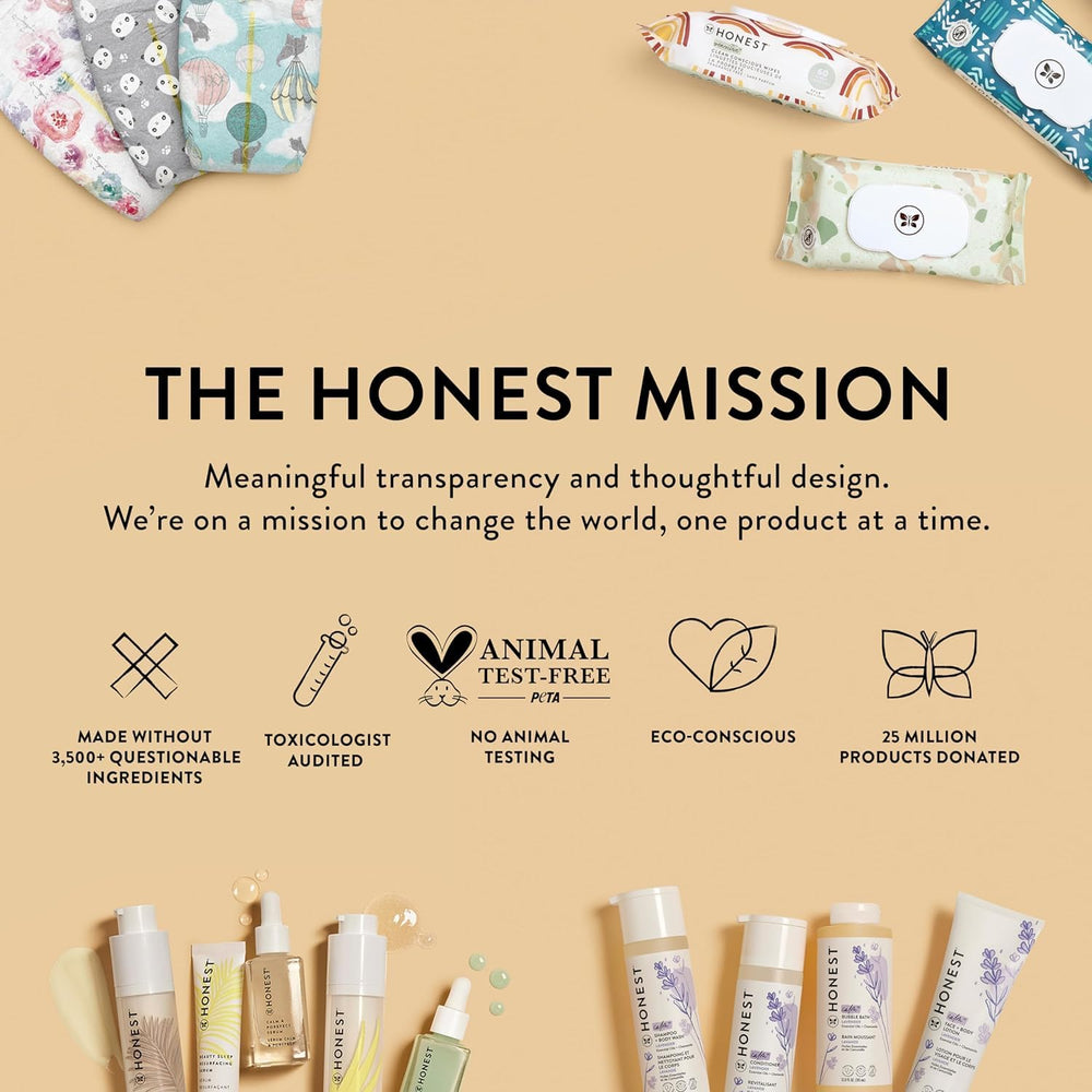 The Honest Company USA-made label signals family-friendly formula.