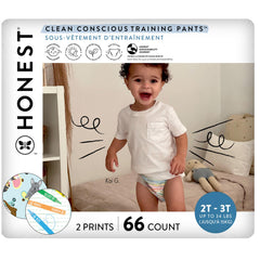 The Honest Company training pants pull-on ease for toddlers.