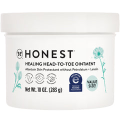 The Honest Company head-to-toe healing ointment tub with fragrance-free formula for sensitive skin.