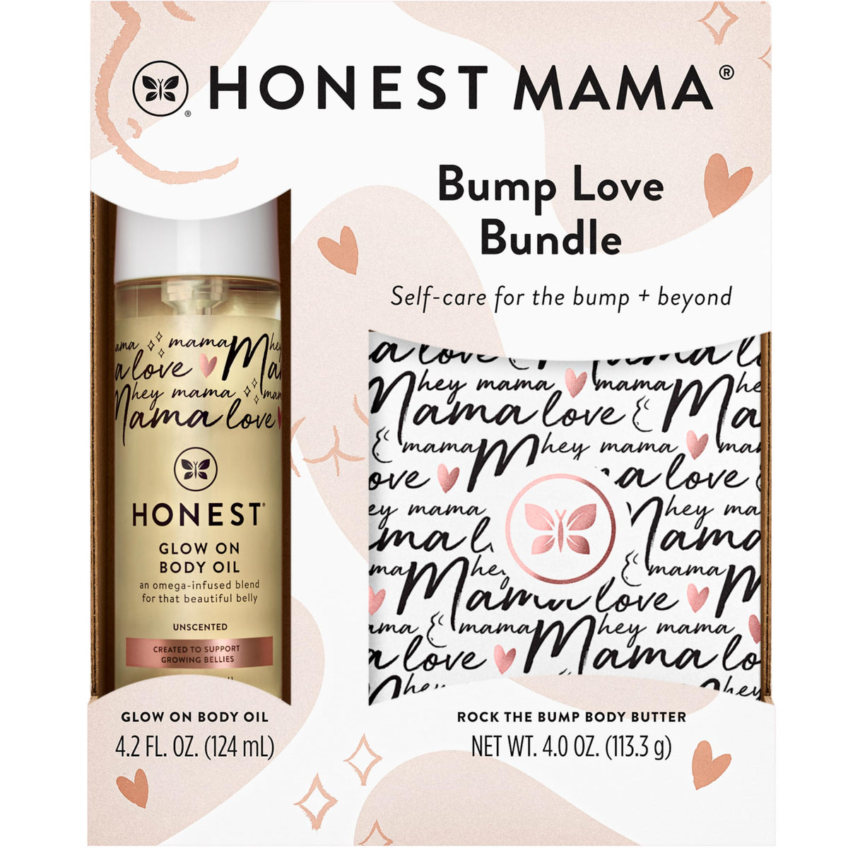 The Honest Company Glow On Body Oil bottle shows luminous glow for bump care.