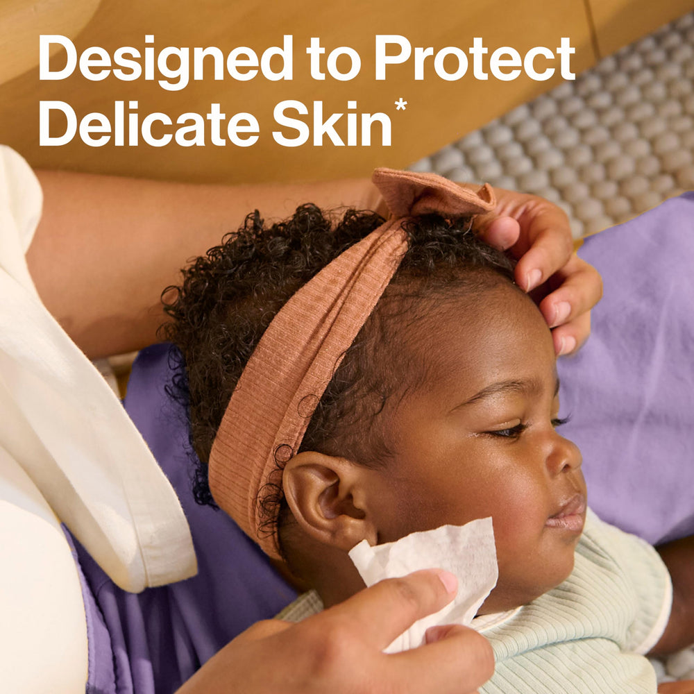 The Honest Company multitasking wipes pack-closeup highlights ready-to-use family cleansing.