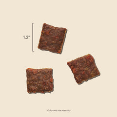 The Honest Kitchen Jerky Harvest Mini Bars soft texture, easy chew for small or senior dogs.