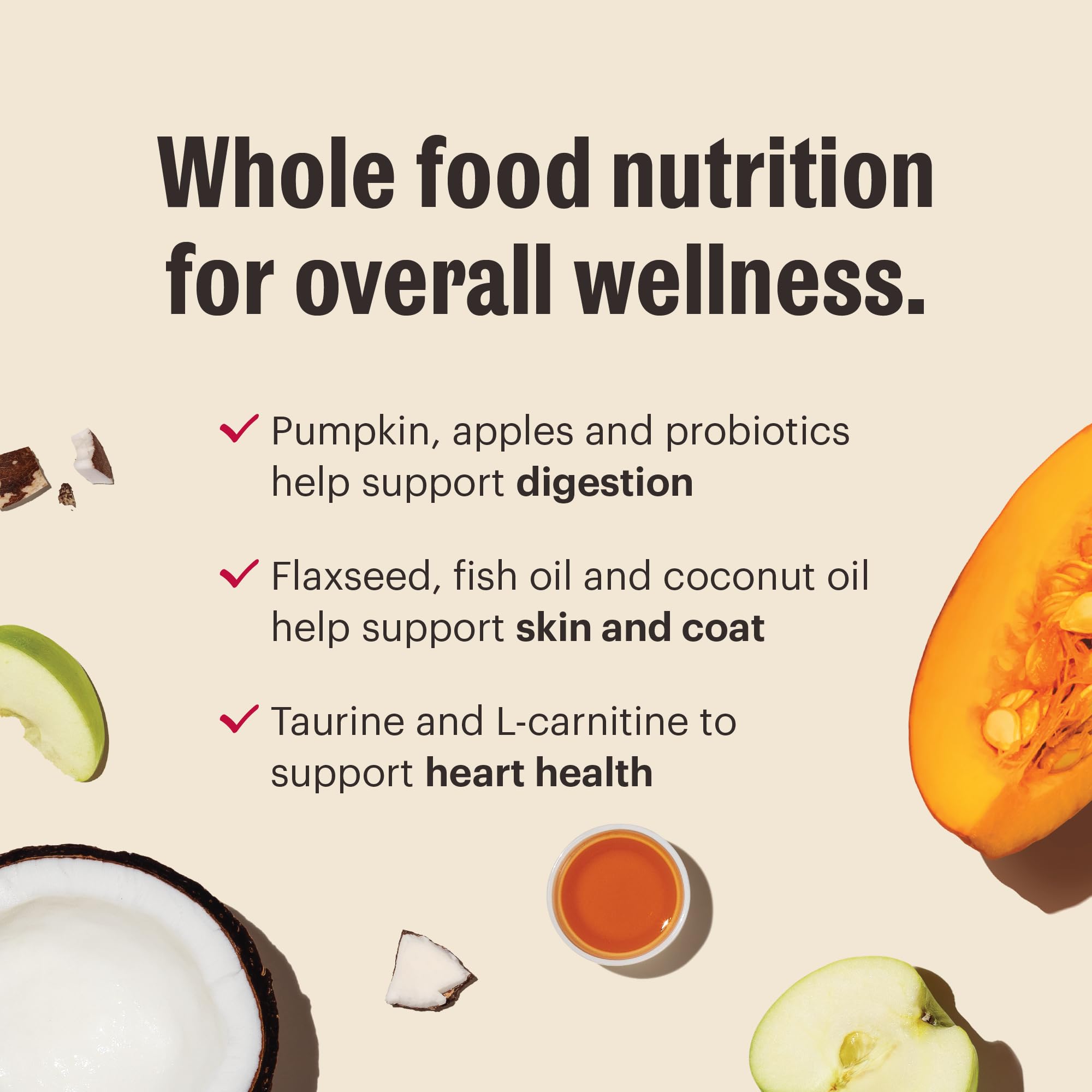 Oats and vegetables featured in Honest Kitchen formula for balanced energy