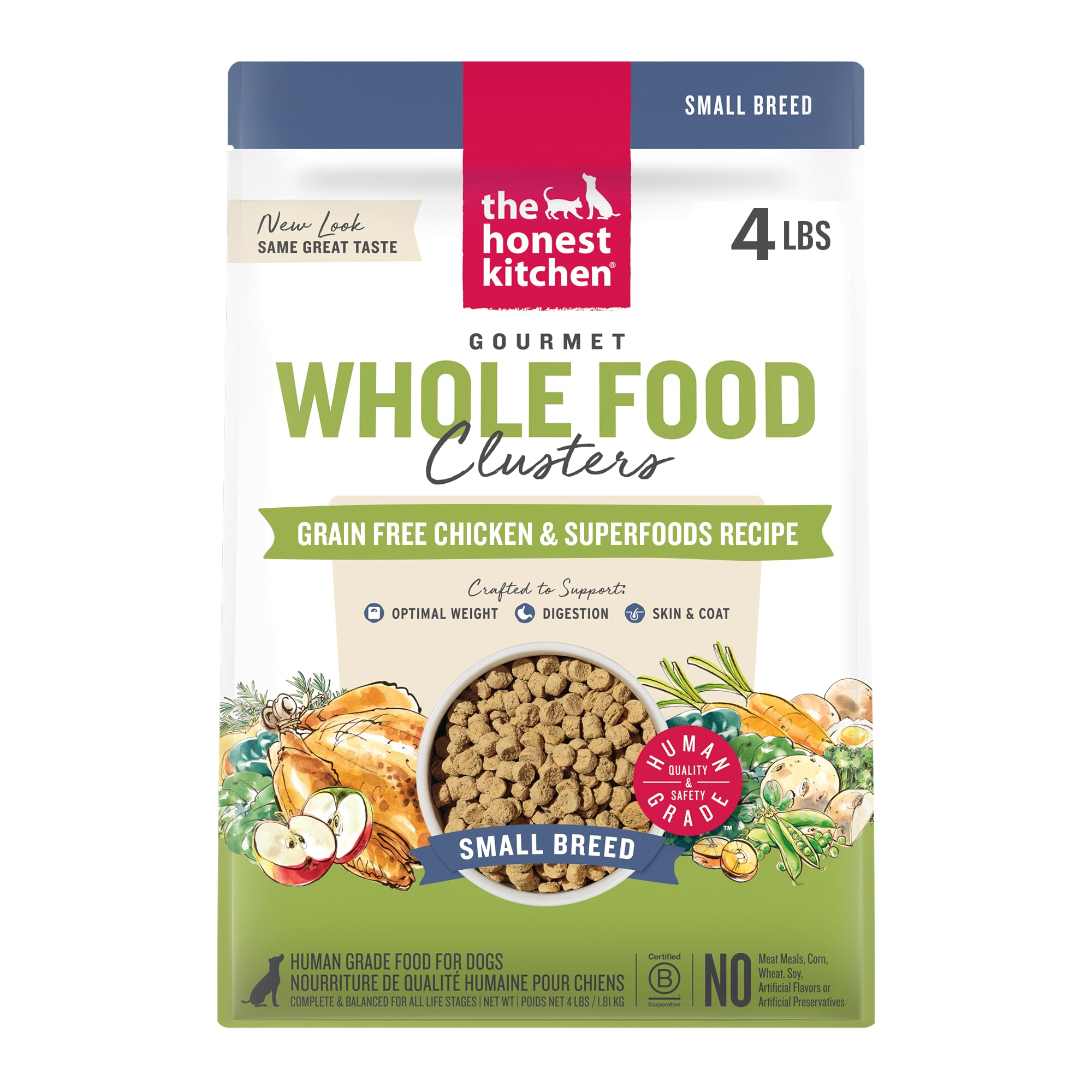 The Honest Kitchen small-breed clusters in a bowl offer an easy-meal option for tiny dogs.