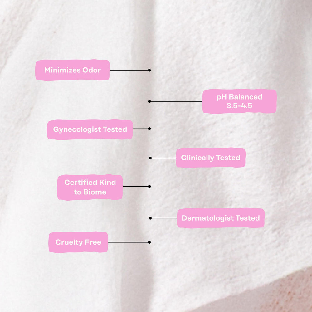The Honey Pot Bergamot Rose Wipes with aloe vera for soothing skin.