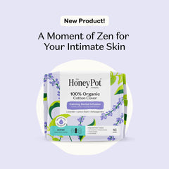 The Honey Pot Calming Super Pads ultra-absorbent core provides reliable protection.