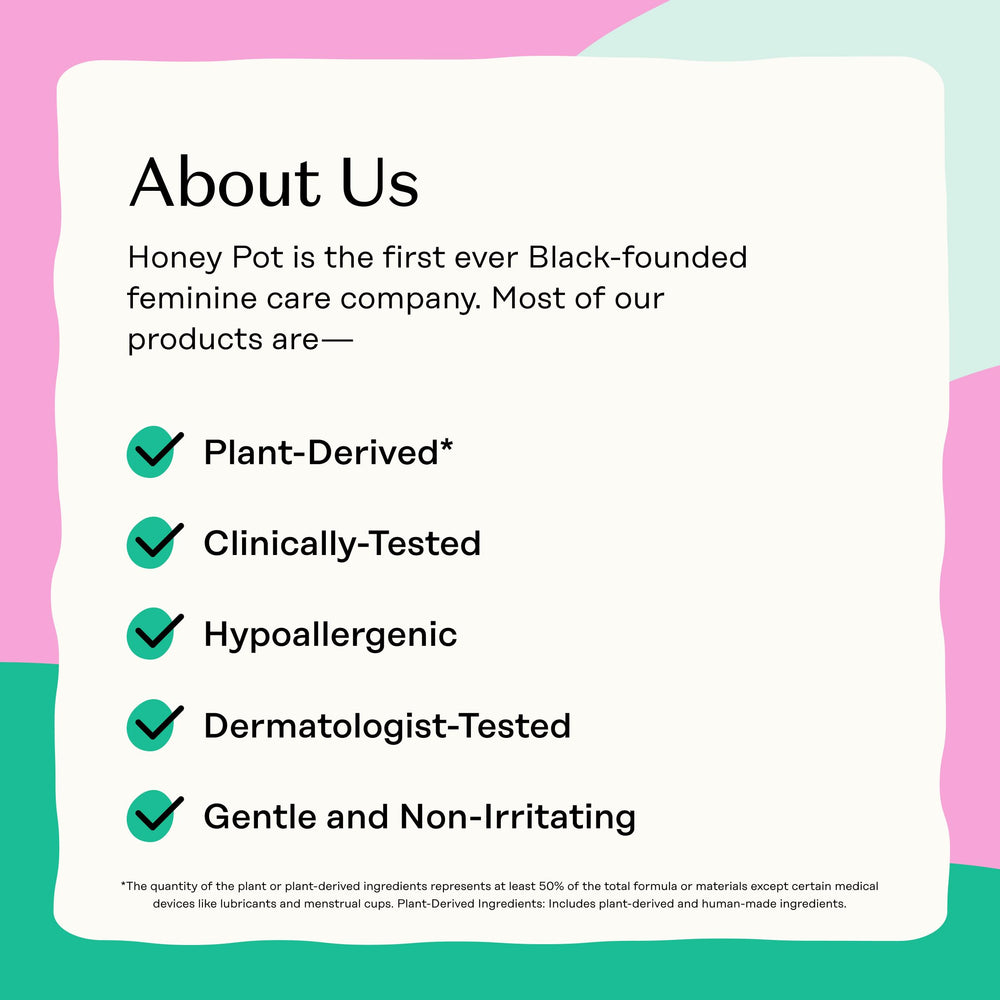 The Honey Pot Company brand story and mission for herbal feminine care.