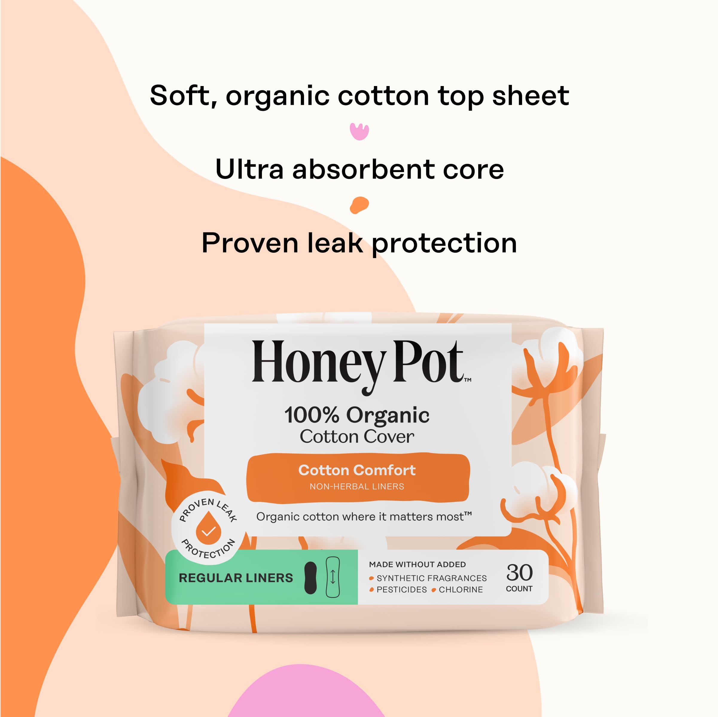 The Honey Pot Company dermatologist-tested care supports comfortable wear all day