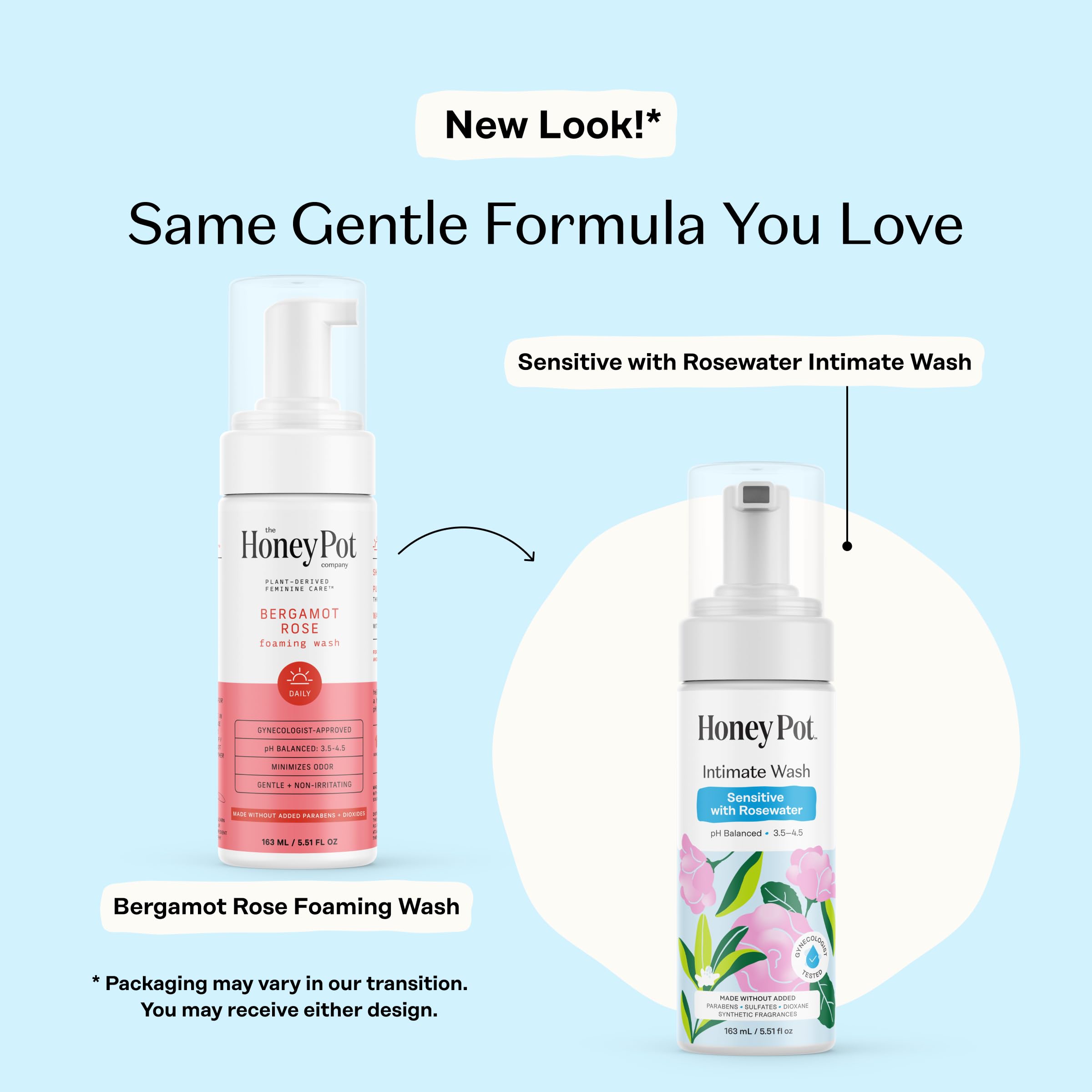 Foaming lather from The Honey Pot feminine wash for comfortable cleansing.