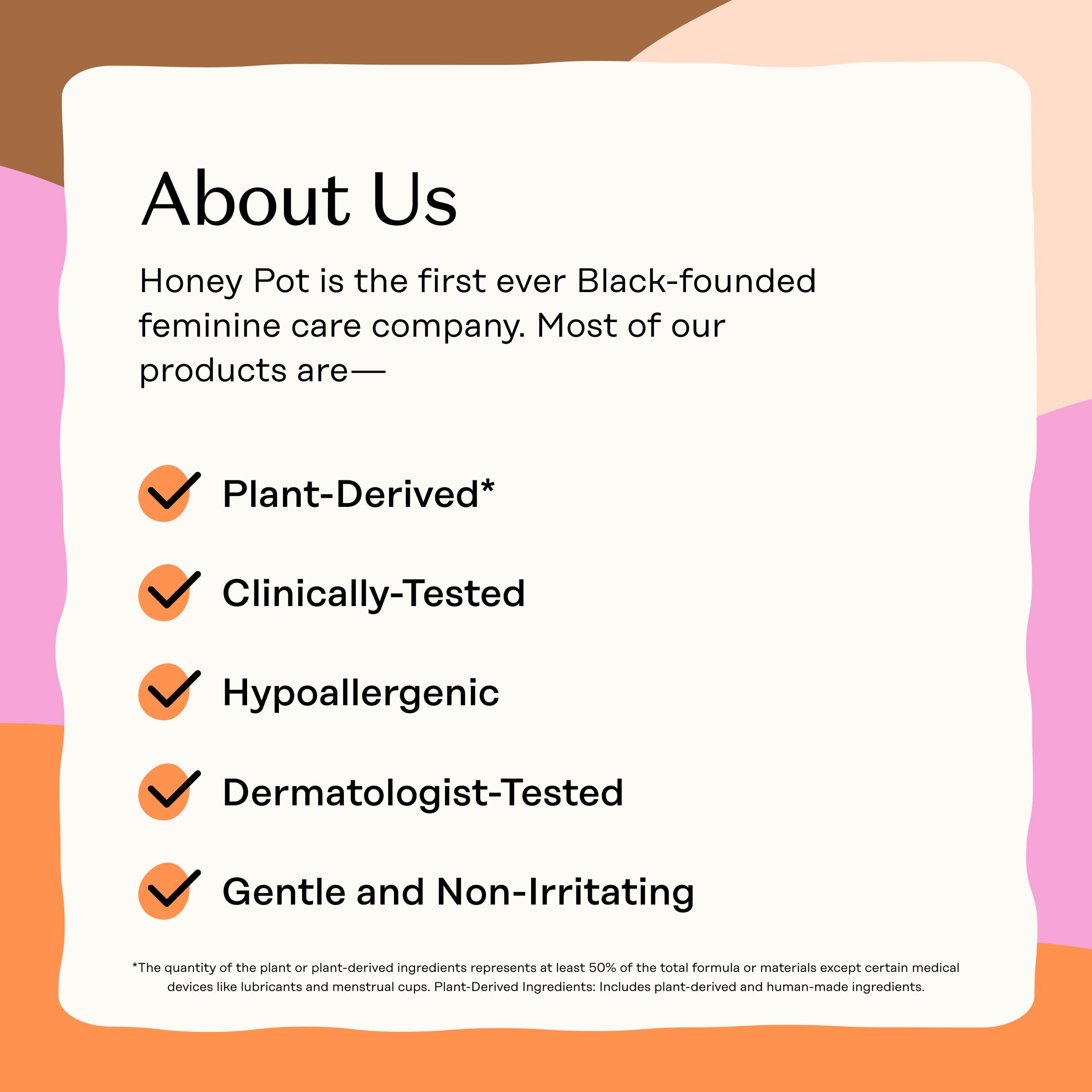 The Honey Pot Company OCS-certified materials emphasize sustainability and strict sourcing