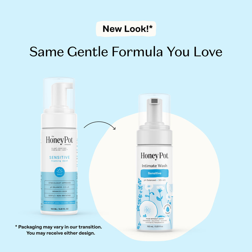 The Honey Pot Sensitive Wash lavender botanicals offering soothing daily care