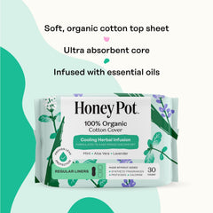 The Honey Pot wood pulp core delivers ultra-absorbent protection.