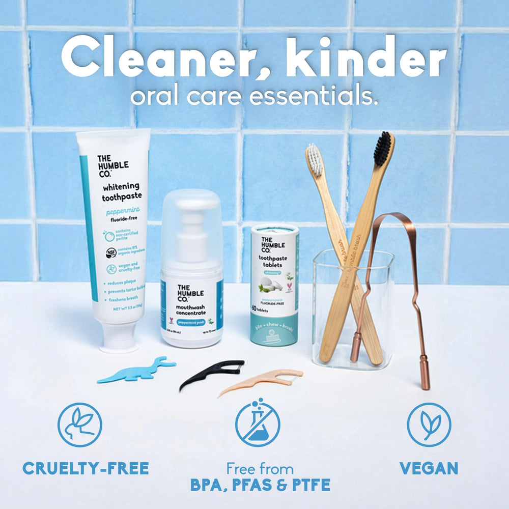 The Humble Co. eco-friendly packaging emphasizing reduced plastic waste