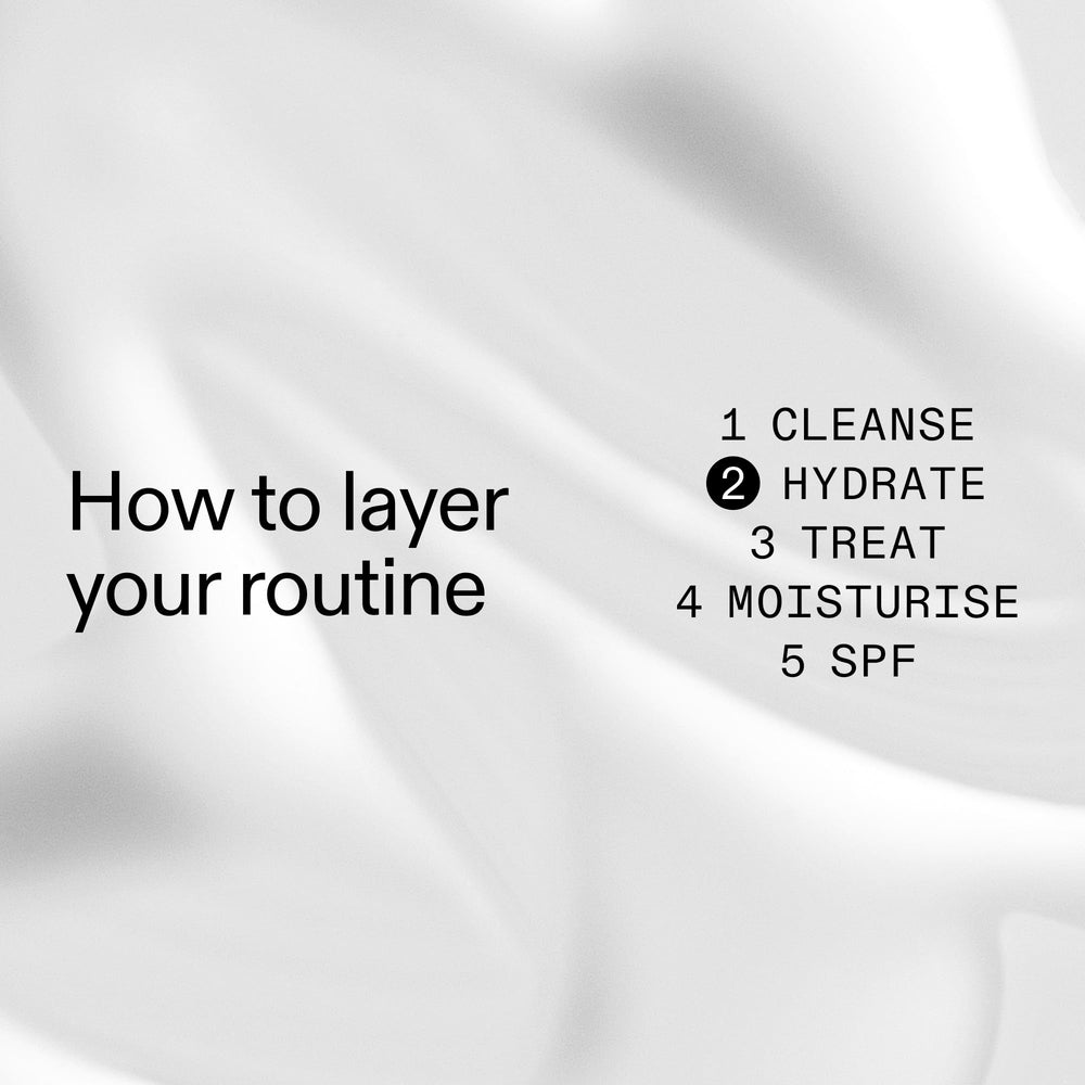 The INKEY List Ectoin Hydro-Barrier Serum on the face before makeup shows seamless application.