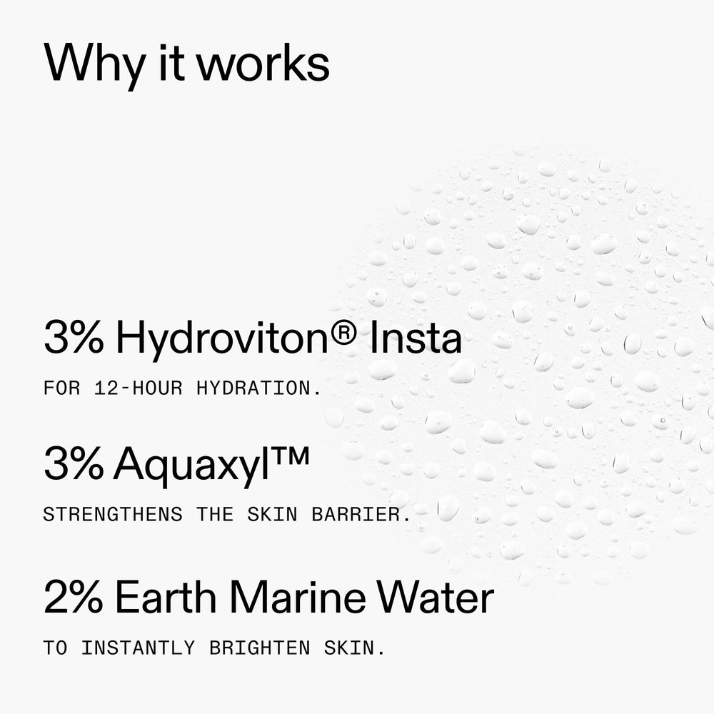 The INKEY List Hydro-Surge Dewy Mist on vanity setup with other skincare