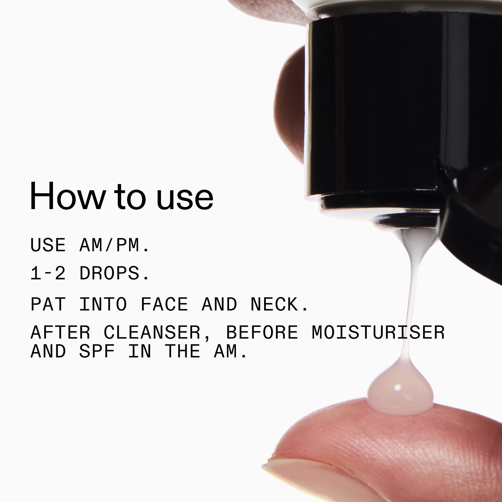 The INKEY List Niacinamide serum packaging close-up highlights clean, fragrance-free design