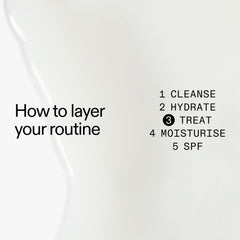 Application on hand of The INKEY List Polyglutamic Acid Serum demonstrates surface hydration