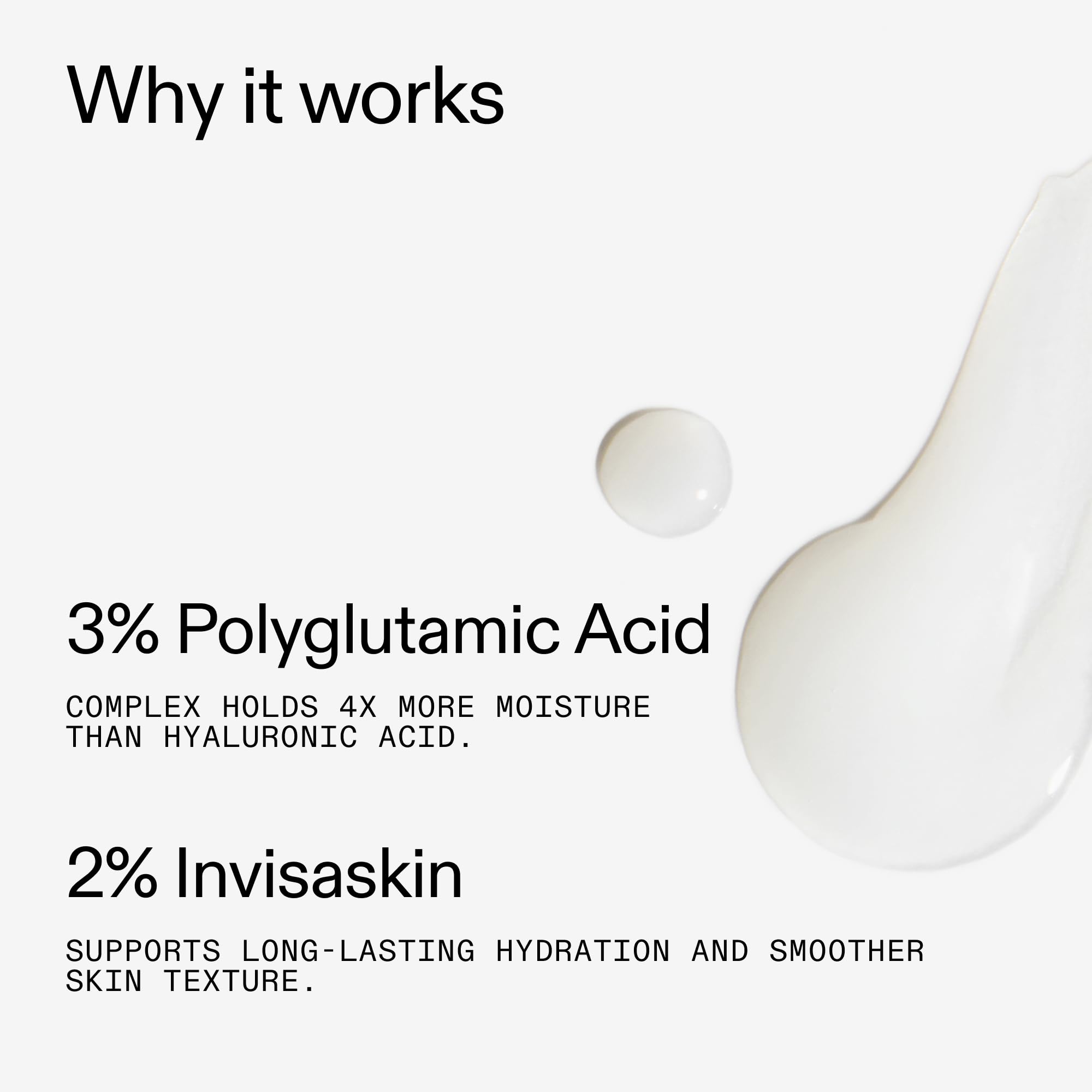Dispenser shot of The INKEY List Polyglutamic Acid Serum emphasizes clean, precise usage
