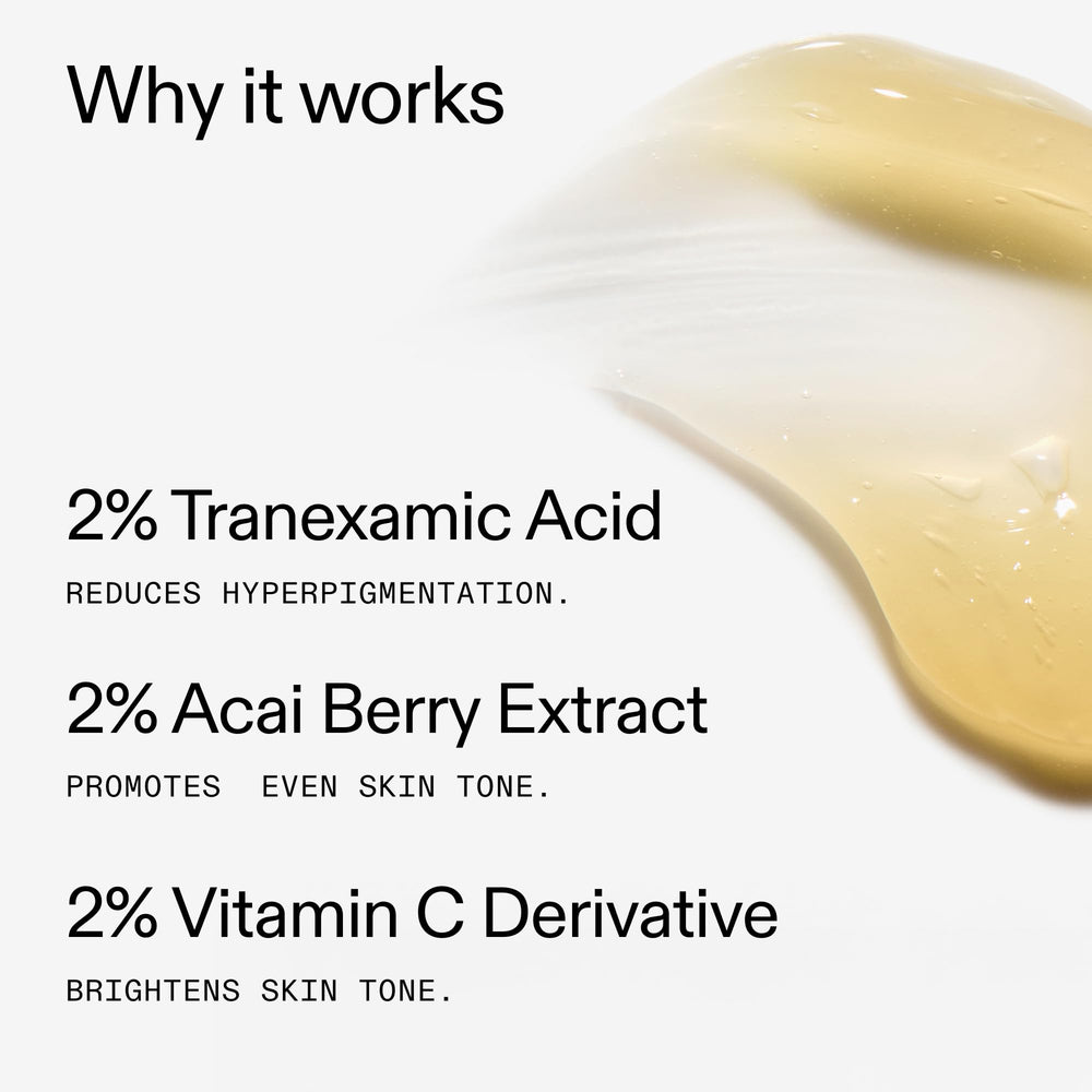 Texture swatch of The INKEY List Tranexamic Acid Serum shows lightweight, fast-absorbing finish