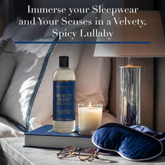 Front view of The Laundress Beauty Sleep bottle on a clean surface.