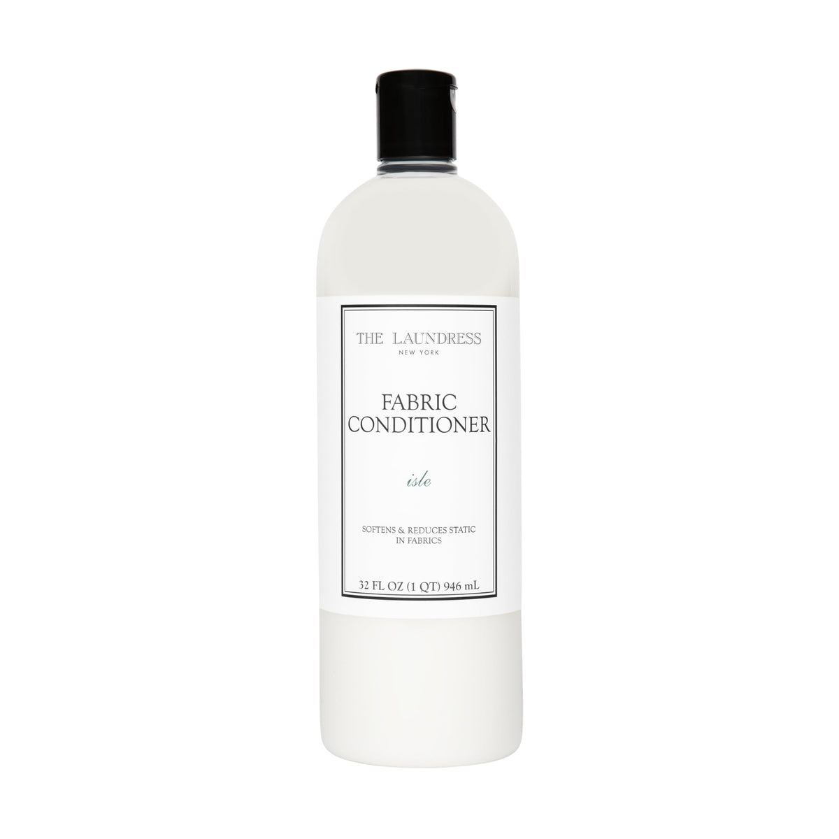 The Laundress Isle Fabric Conditioner bottle softens fabrics with Isle scent