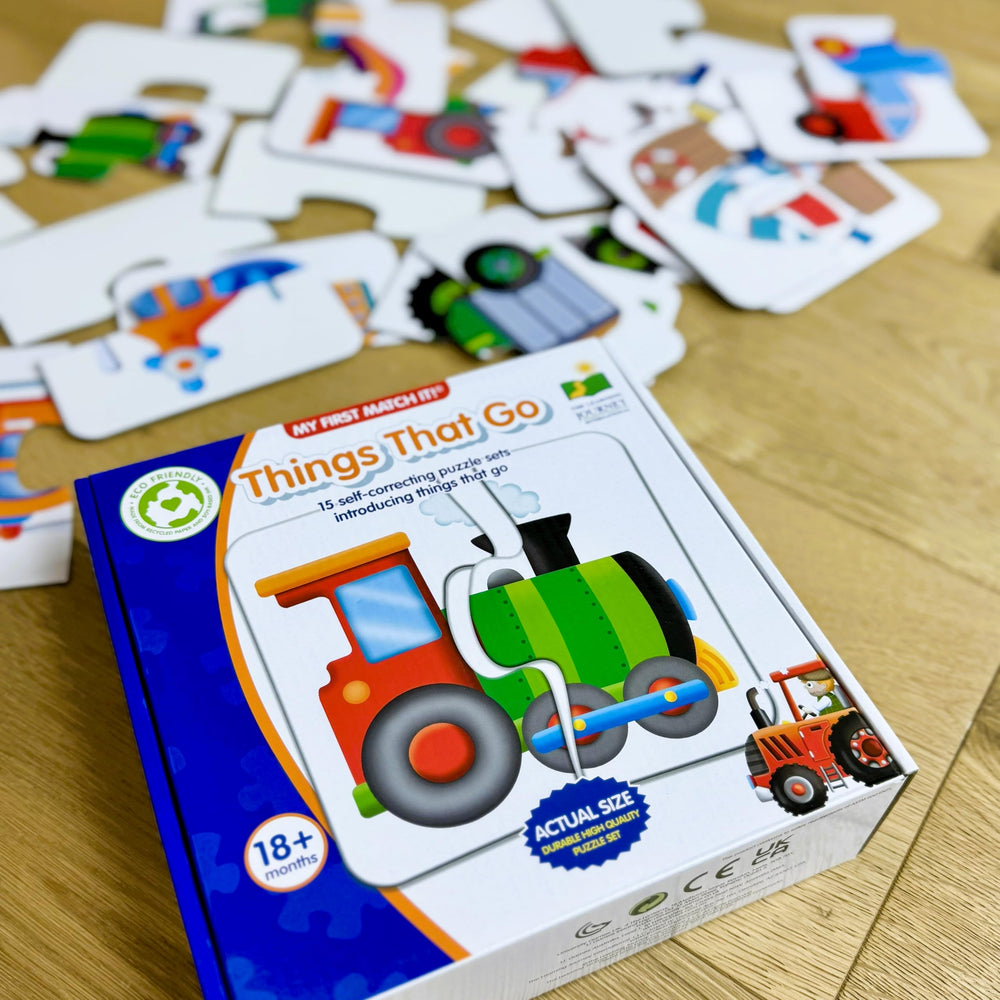 The Learning Journey airplane card invites discussion on travel and colors.