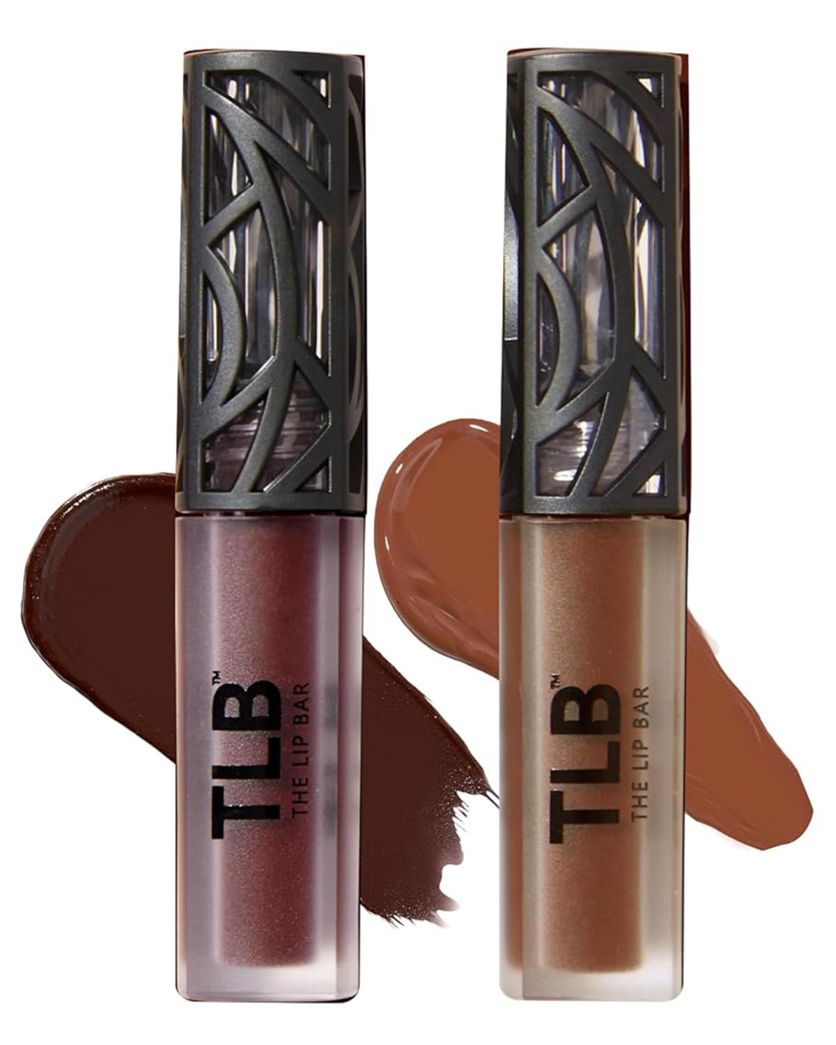 The Lip Bar Naturalista Low Key bottle swatch shows rich bronze pigment for all-day wear.