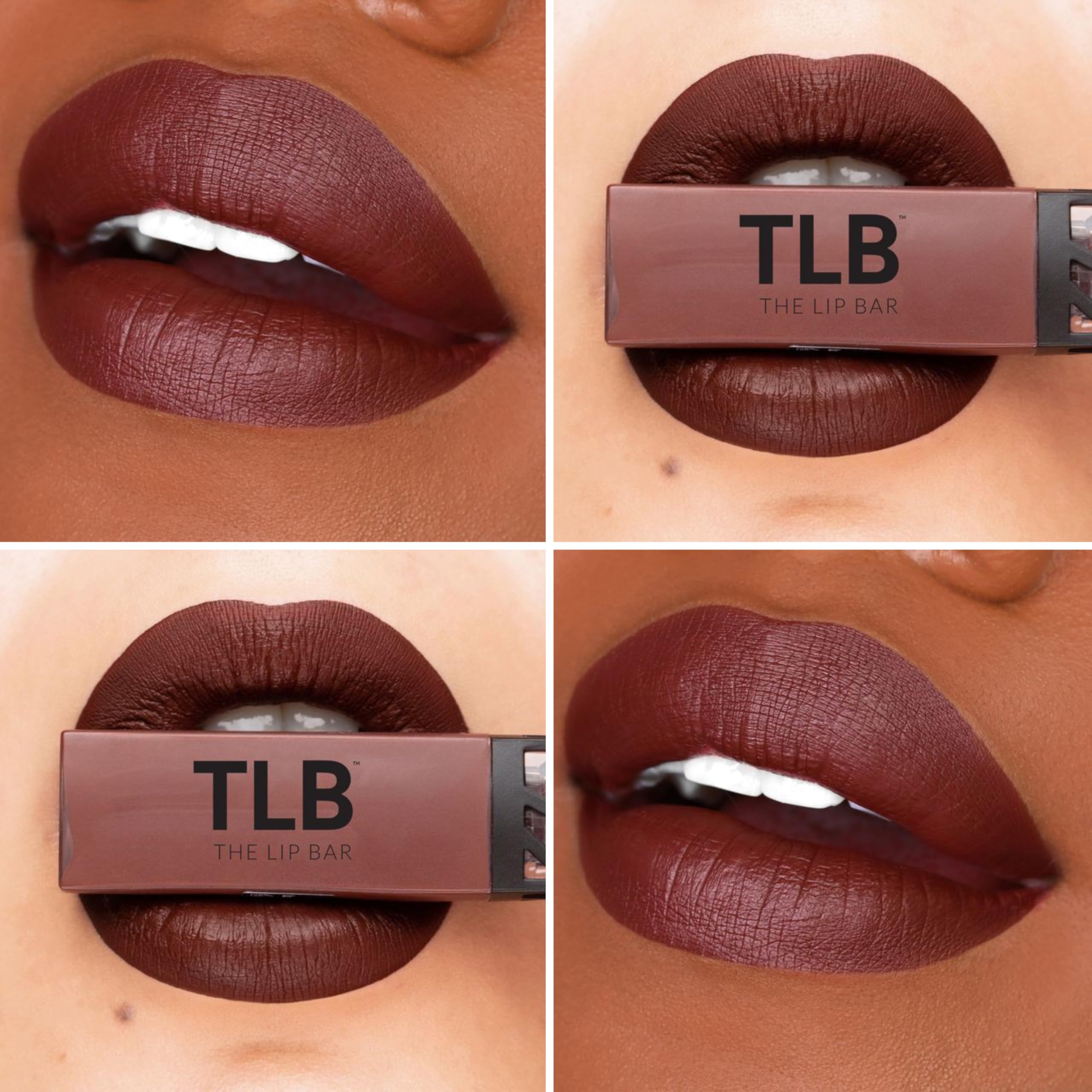 The Lip Bar Naturalista pigment swatch highlights bold color with a smooth matte finish.
