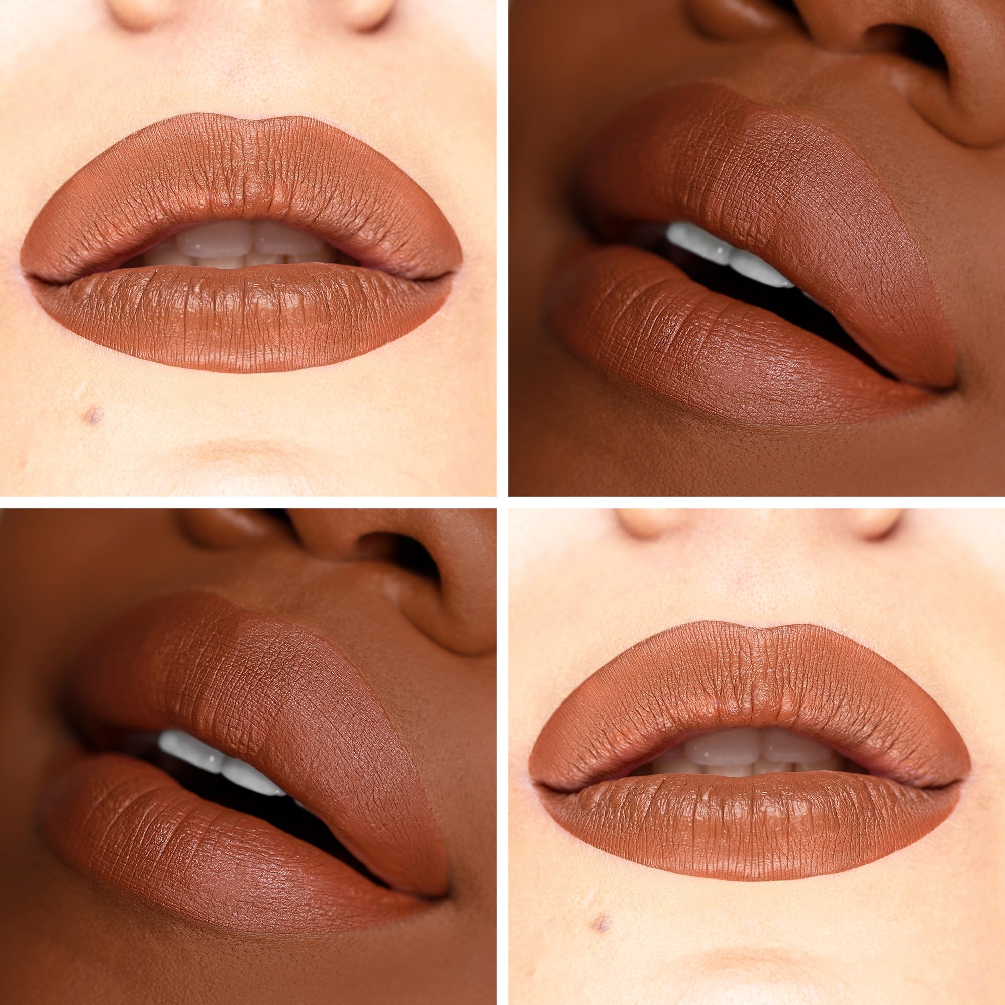 The Lip Bar prep lip care duo closeup illustrates prepped smooth lips for even color.