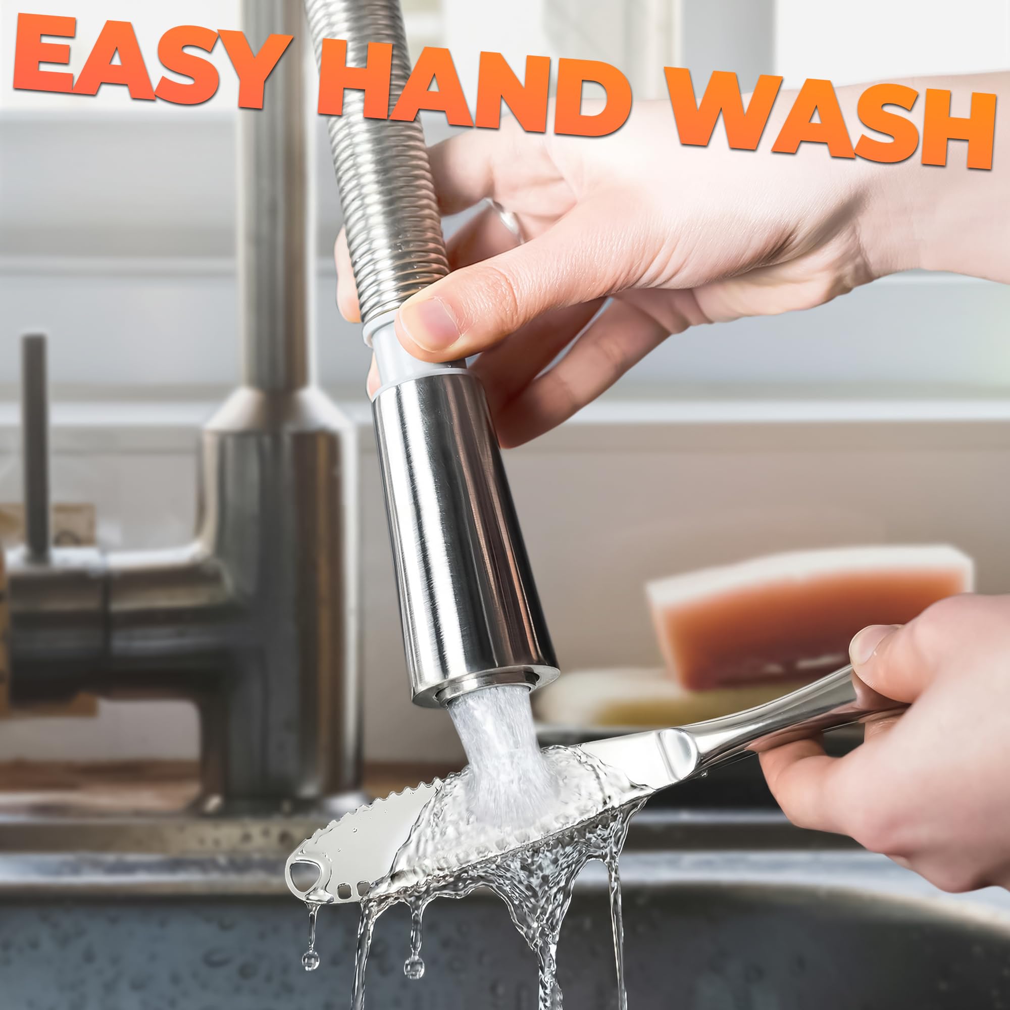 The Little Green Change dishwasher-safe spreader for quick cleanup