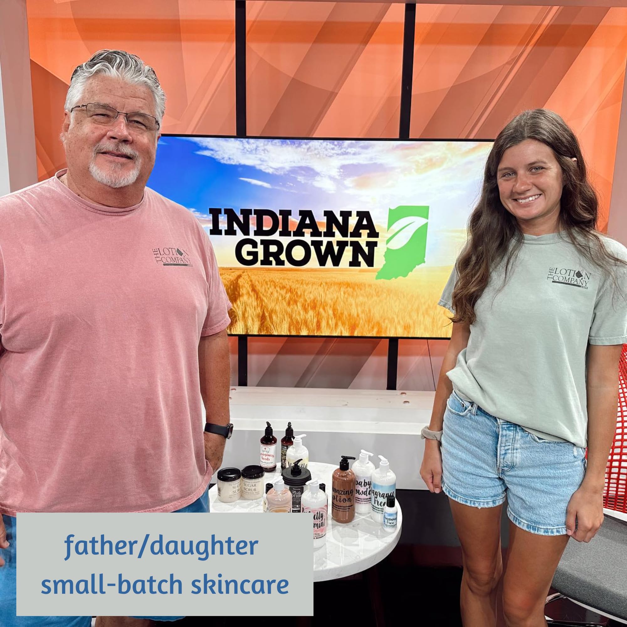 The Lotion Company cruelty-free logo signaling ethical skincare.