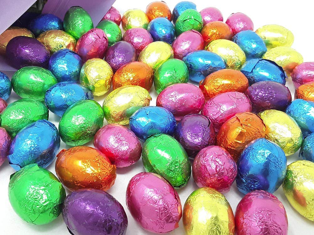 The Madelaine Chocolate Company 45 dark chocolate eggs for Easter baskets.
