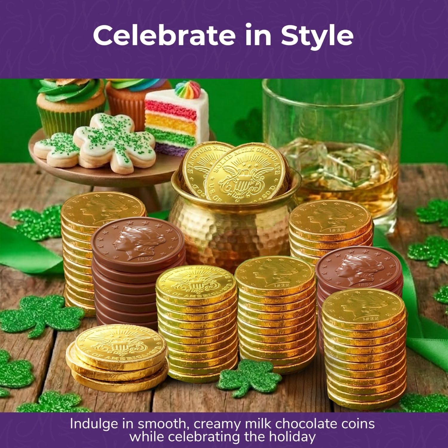 THE MADELAINE CHOCOLATE COMPANY festive gold wrapping adds premium holiday shine.