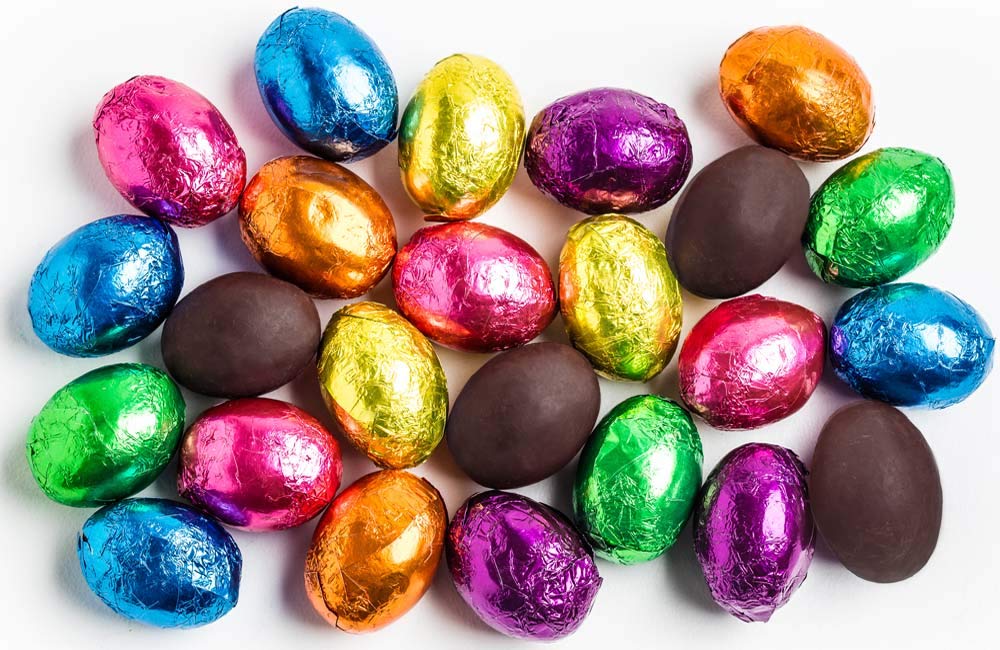 The Madelaine Chocolate Company premium dark egg with a smooth snap.