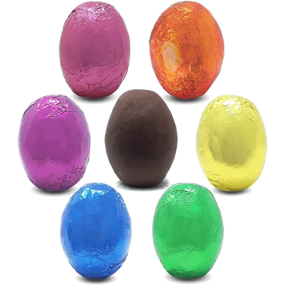The Madelaine Chocolate Company traditional Easter basket staple in colorful foil.