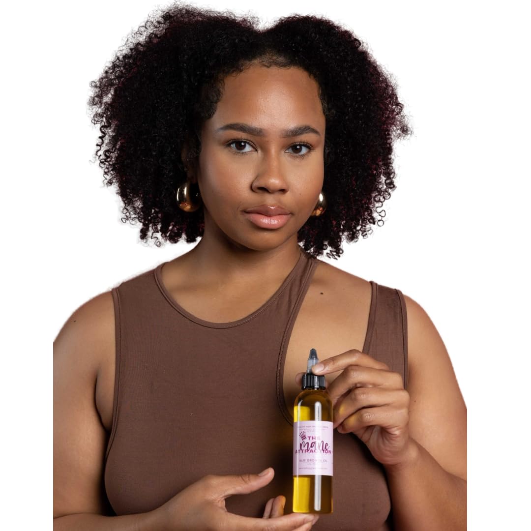 The Mane Attraction hair oil soothing the scalp with a gentle formula.