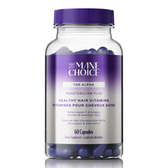 The Mane Choice Manetabolism Plus bottle with capsules supporting hair health