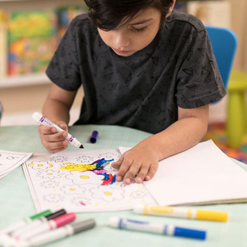 The Mega Deals art time with markers supports imaginative play for children.