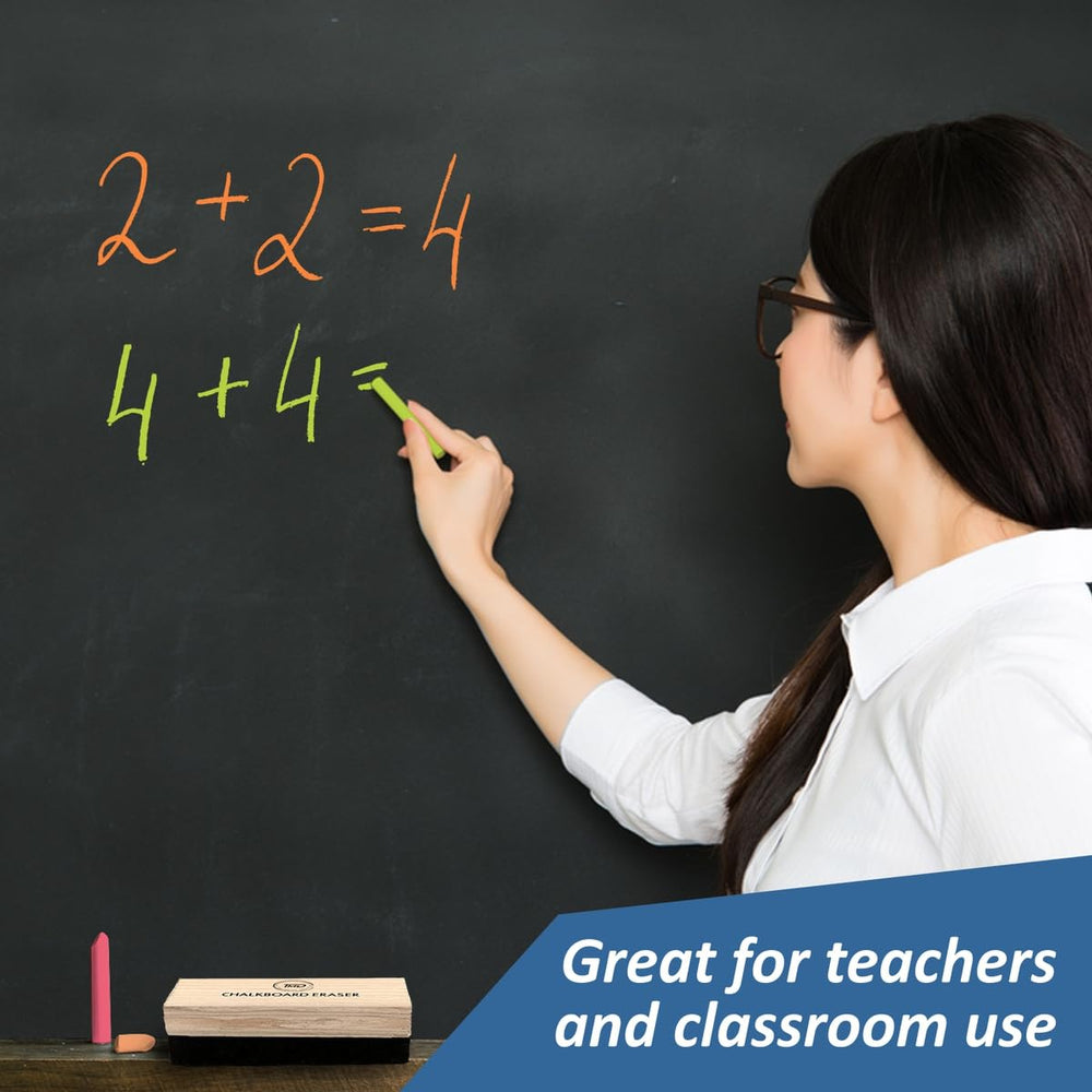The Mega Deals dustless formula minimizes chalk dust during use